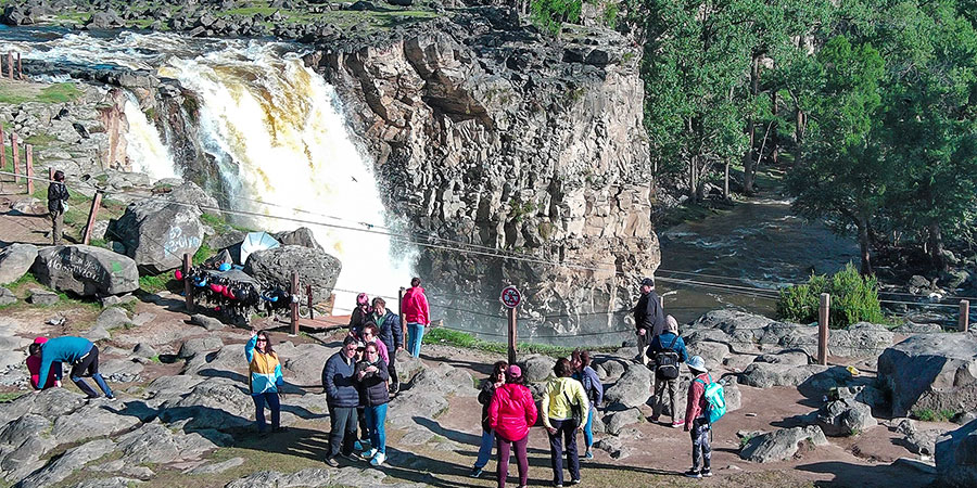 Orkhon Waterfall in July