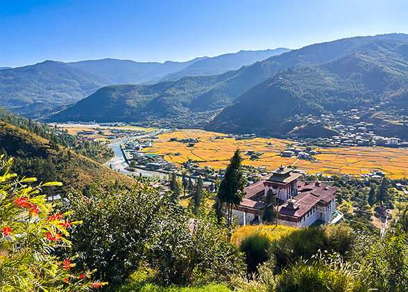 Paro Valley's Natural Scenery