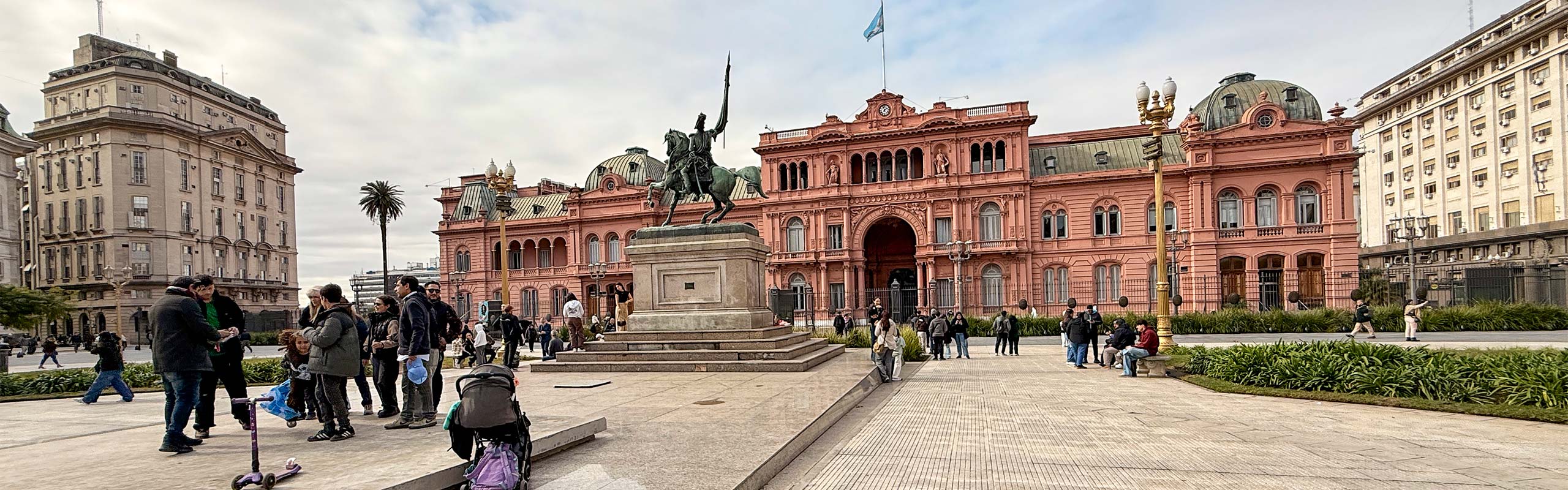 The Popular May Plaza with Tourists