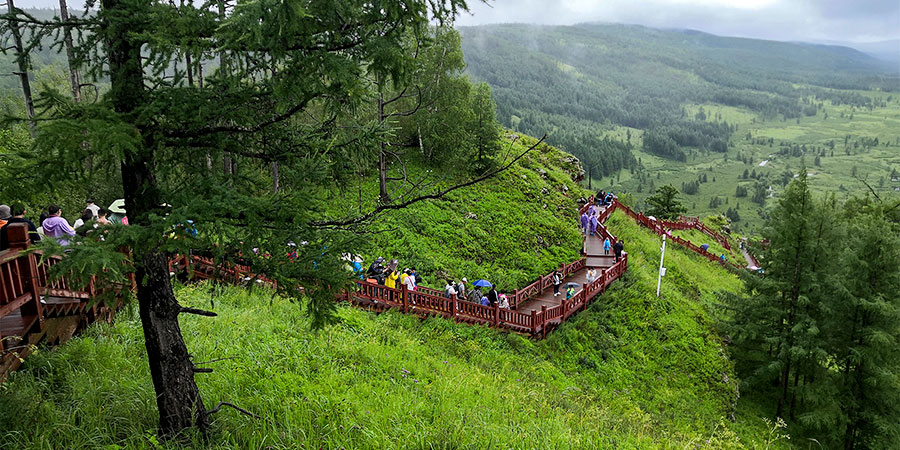 Rainy Mongolia in August