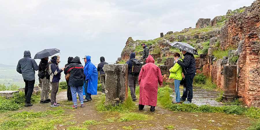 Tiddis Roman Site in Rain