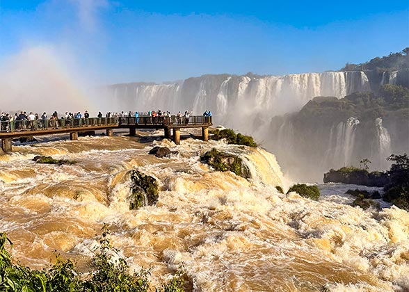 Admire Roaring Iguazu Falls on Scenic Boardwalk