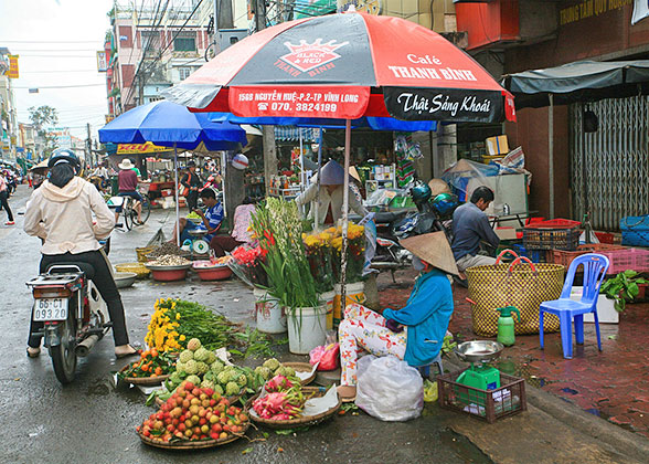 Saigon Market After Shower