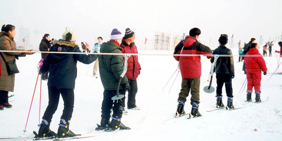 Skiing in Mongolia