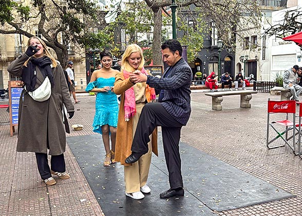 Our Guest Learning How to Tango