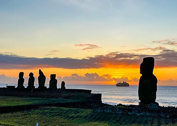 Beautiful Sunset, Easter Island