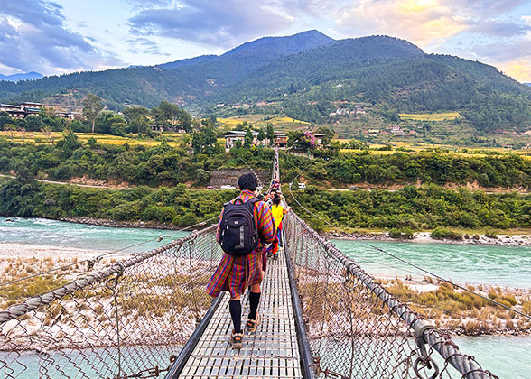 Thrilling Suspension Bridge