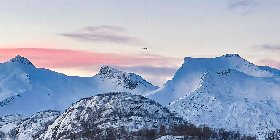 Snow Mountains in Winter