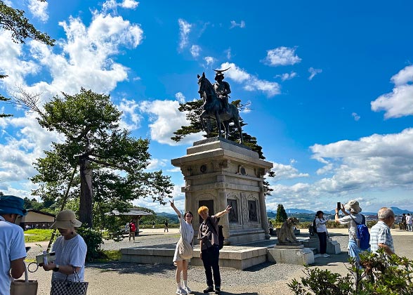the Bronze Equestrian Statue of Date Masamune