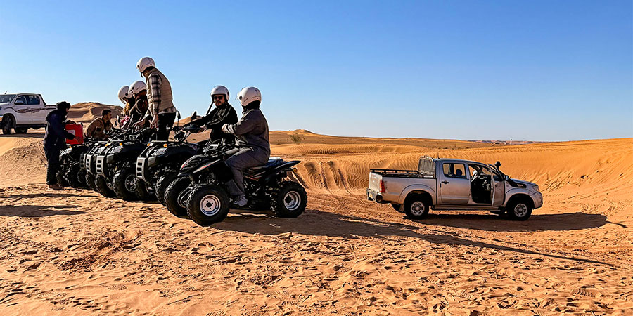 The Sahara in Algeria in January