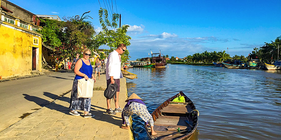 Thu Bon River Under Blazing Sun