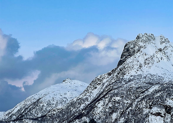 Snow Mountains in Ulaanbaatar