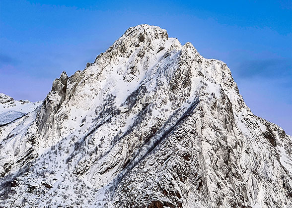 Snow Peaks in Ulaanbaatar in November