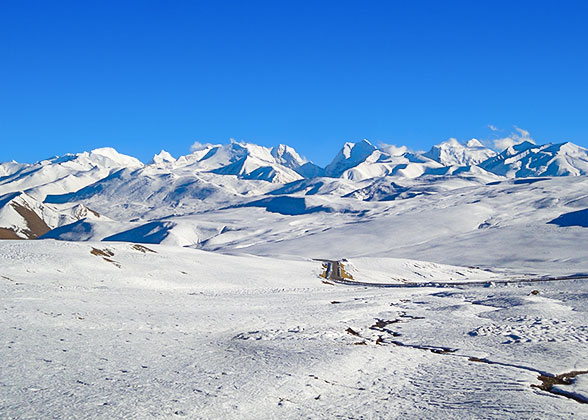 Snow-covered Landscape in Ulaanbaatar