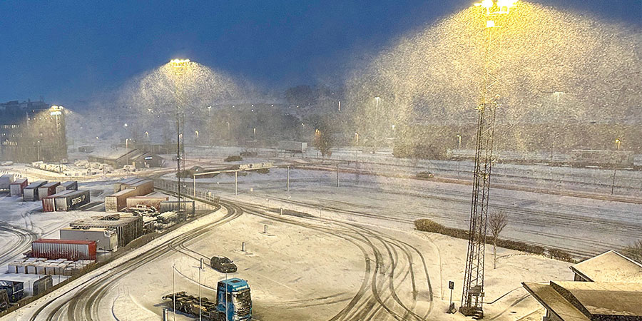 Light Snowfall in Ulaanbaatar