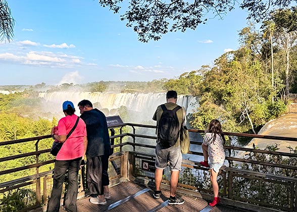Iguzau Waterfalls on the Brazilian Side
