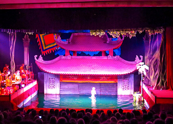 Water puppet show