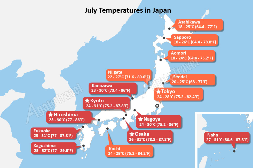 Japan Weather in July Torrid & Wet, Rainy Season Ends