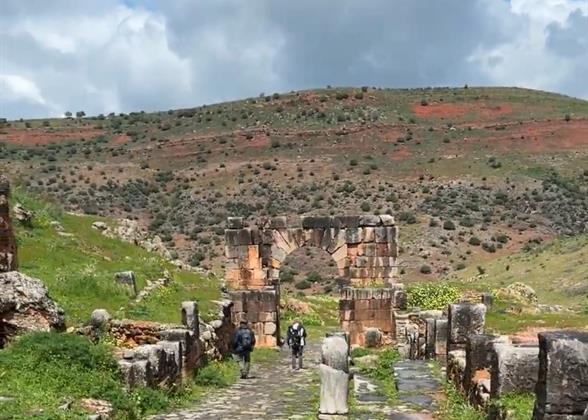 Ancient Roman Structures Buried in Red Earth