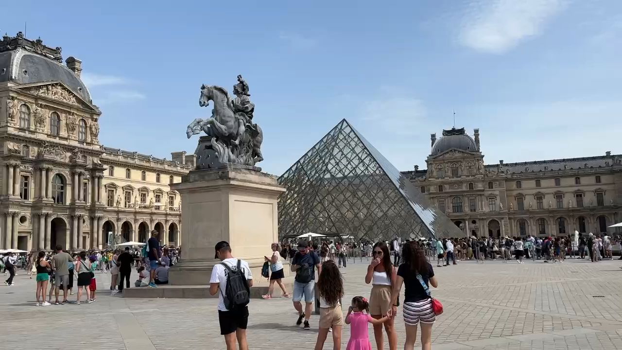 Square in Front of Louvre Museum