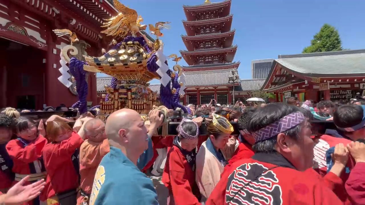 Sanja Festival at Senso-ji Temple