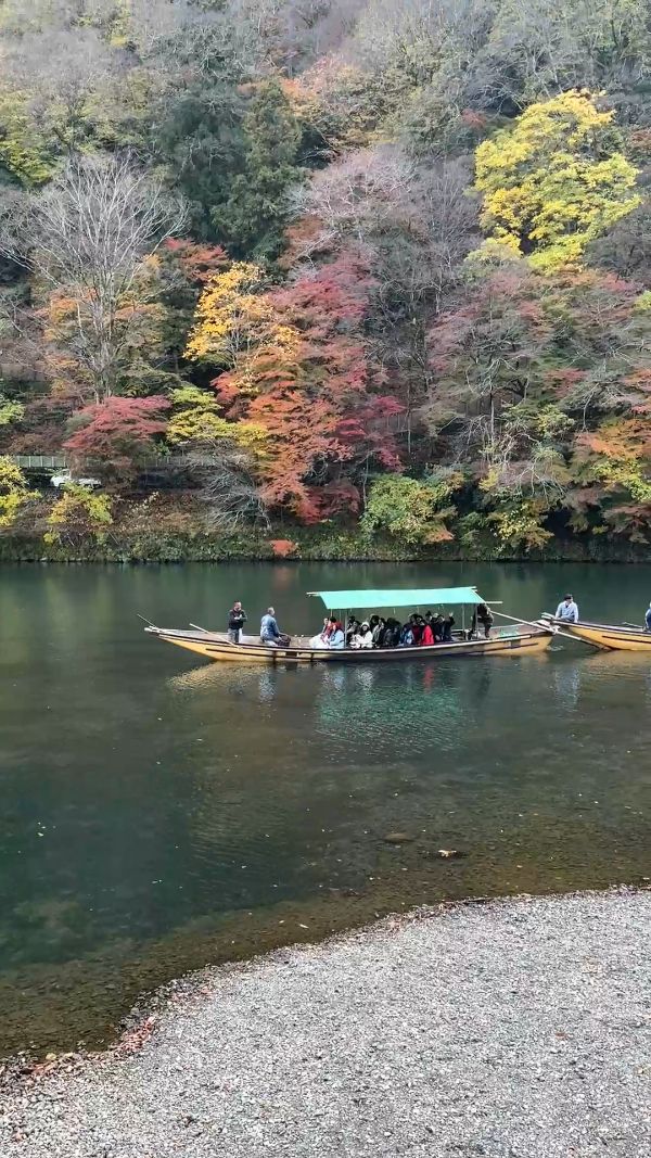 Hozugawa River Cruises in Autumn