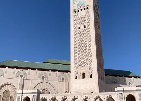 A Glimpse of Hassan II Mosque