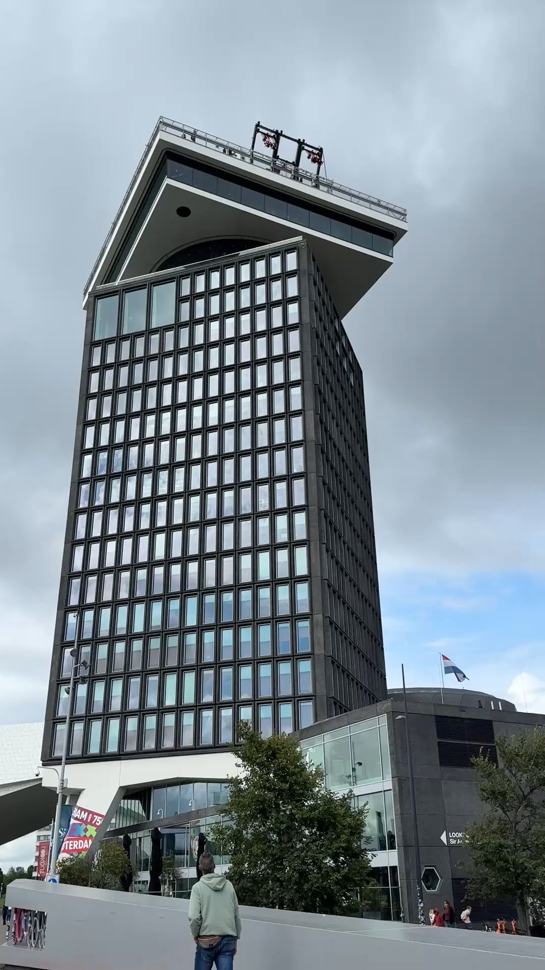 Swings "Over The Edge" on A'dam Lookout