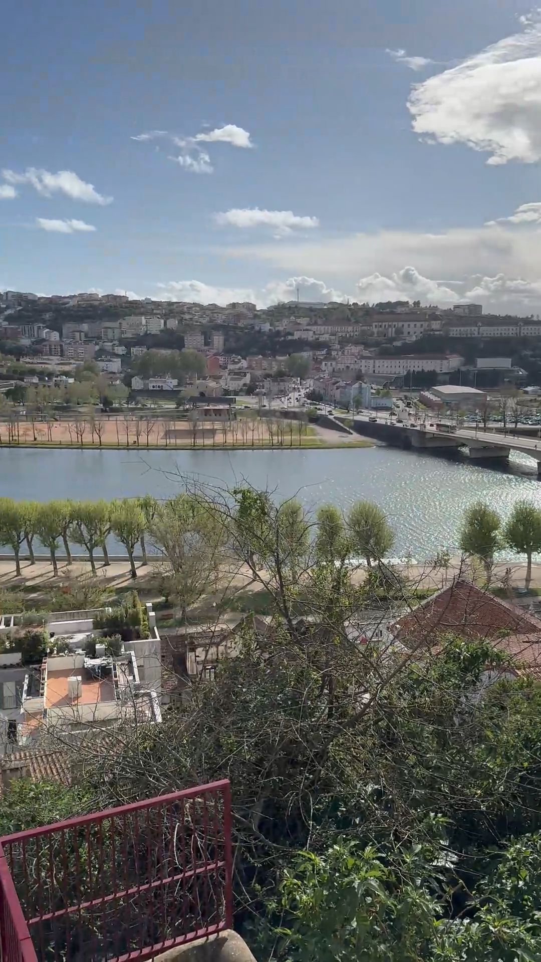 Overlook the Mondego River at Coimbra Old Town