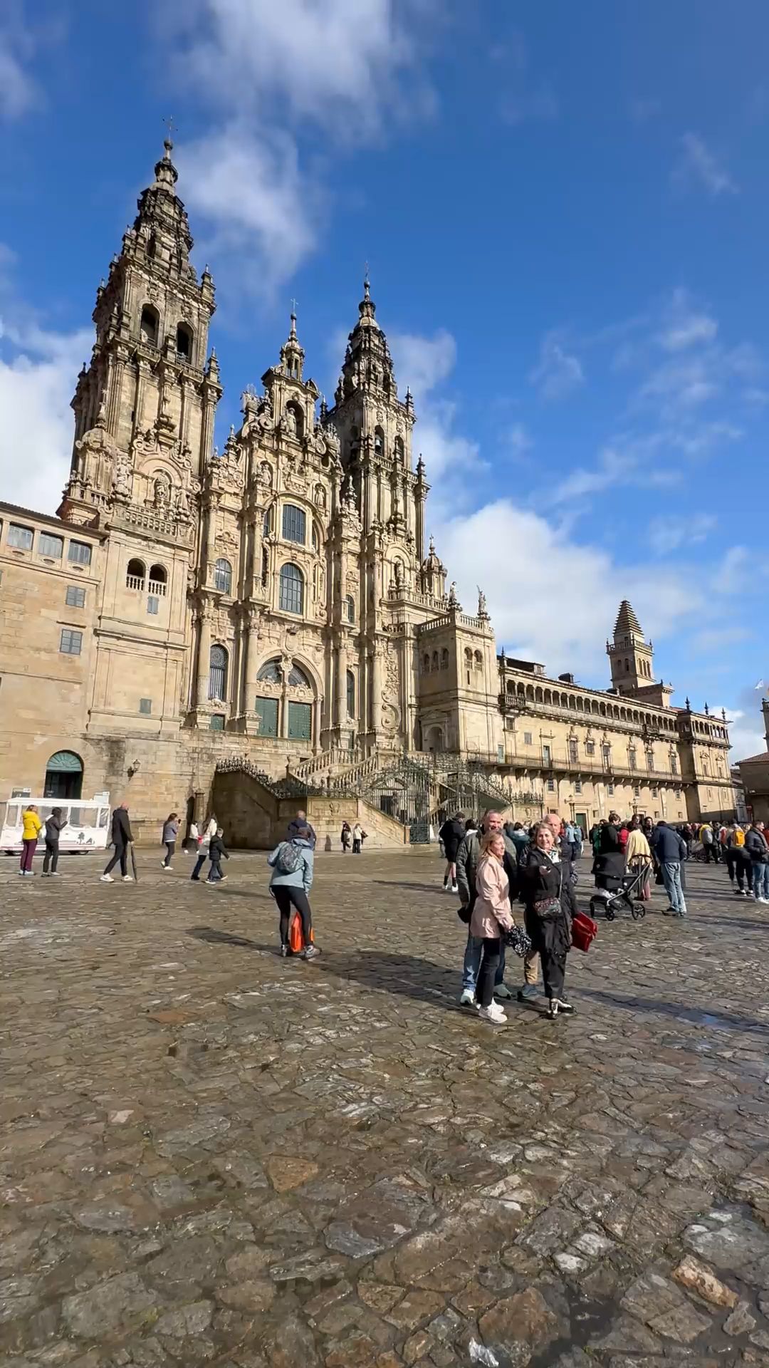 Spectacular Facade of Santiago de Compostela Cathedral